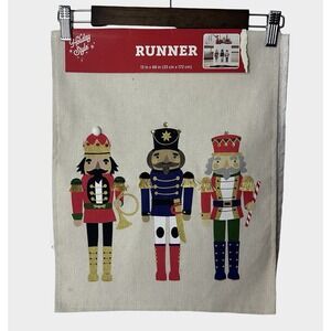 Holiday Style Nutcracker Christmas Table Runner Rhinestones 13" X 68"